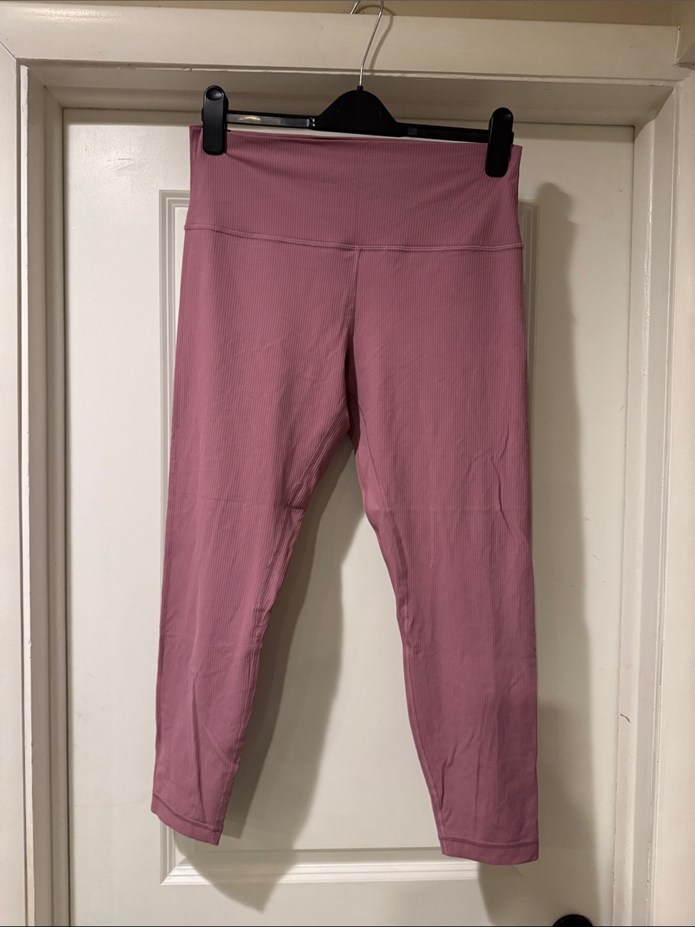 lululemon athletica Mauve Pink Ribbed Leggings